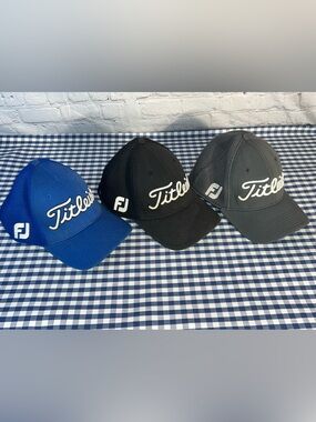 Titleist FJ Pro V 1 Hats Lot of 3 Golf